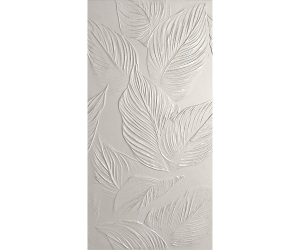 Květinový dekor Elios Creta Cloé Zucchero 60x120 Matt. Rett. - bílá