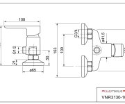 Sprchová Stěnová Baterie Bez Příslušenství, Rozteč 100 Mm - Chrom – Ventura VNR3130-100