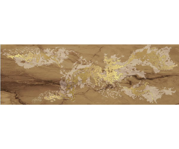 Dekor jako mramor Brennero Venus Solitaire Gold Visone 25x75