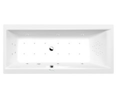 Polysan Cleo Hydromasážní Vana, 180x80x48cm, Highline Hydro-air, Chrom