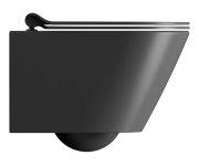 Gsi Kube X Závěsná Wc Mísa, Geniusflush, 36x50cm, černá Dual-mat