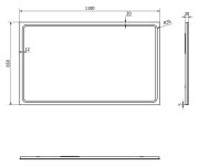 Sapho Gemini Zrcadlo S Led Osvětlením 110x65cm