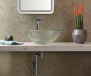 Sapho Ripple Skleněné Umyvadlo Na Desku ø 42cm, čirá S Motivem