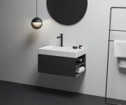 Umyvadlo Lite 80/60 L/P, s otvorem pro baterii, bez přepadu - Umyvadlo Lite 80/60 P, s otvorem pro baterii, bez přepadu XJXP1280001