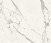 Dlažba jako mramor Marca Corona Scultorea Statuario Vena Argento 120x120 Velvet Rett. - bílá