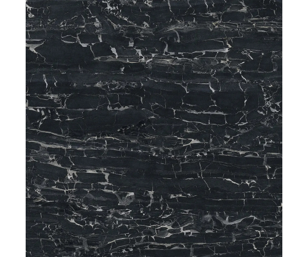 Dlažba jako mramor Settecento Reverse Crystal Naturale 60x60 Rett. - černá