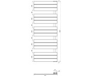 Aqualine Mythos Otopné Těleso 500x1430mm, Bílá