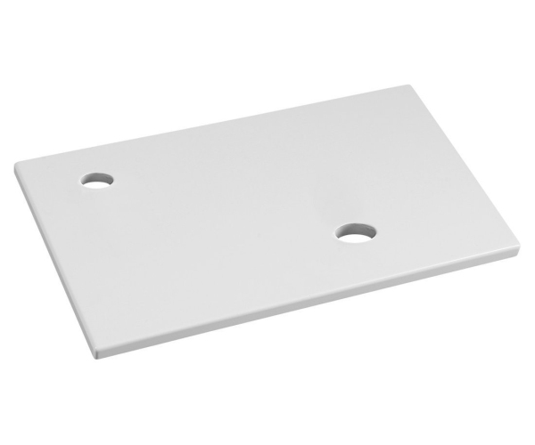 Sapho Minor Deska Pod Umývátko 40x22,5cm, Baterie Vlevo, Litý Mramor, Bílá