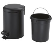 Gedy Potty Odpadkový Koš 3l, Soft Close, černá Mat