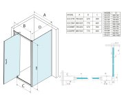 Gelco Sigma Simply čtvercový Sprchový Kout Pivot Dveře 800x800mm L/p Varianta, Sklo Brick