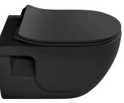 Sapho Brilla Závěsná Wc Mísa, Rimless, 36,5x53cm, černá Mat