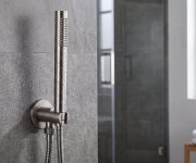 Sapho Minimal Držák Sprchy Kulatý, Pevný, S Vyústěním, Nerez Mat