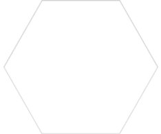 Codicer Solid Hex 25 White 22x25