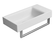 Gsi Nubes Keramické Umývátko 50x25cm, Bez Otvoru, Pravé/levé, Bílá Mat