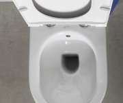 Isvea Infinity Cleanwash Závěsná Wc Mísa, Integrovaná Baterie A Bidet. Sprška, Rimless, 36,5x53cm, Bílá