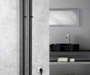 Sapho Papinado Elektrický Sušák Ručníků 109x1200mm, 40w, černá Mat