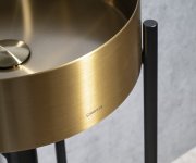 Sapho Aurum Nerezové Umyvadlo Na Desku, Průměr 38cm, Včetně Výpusti, Zlato Mat