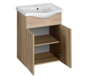 Aqualine Keramia Fresh Umyvadlová Skříňka 51,1x74x34cm, Dub Platin