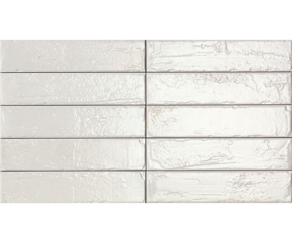 Dlažba jako cihla CIR City White 6,5x29 Luc. - bílá