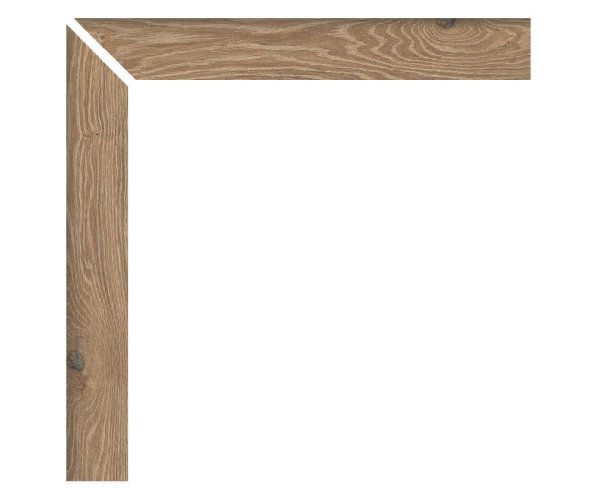 Sokl jako dřevo APE Triana Zanquin Recto Izq. Caoba 10x60 Rett. - hnědá