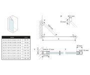 Gelco Vario White Jednodílná Sprchová Zástěna K Instalaci Ke Stěně, Kouřové Sklo, 900 Mm