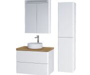 Mereo Siena, Koupelnová Skříňka 155 Cm Vysoká, L/p, Bílá Lesk