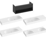 SD Lite 120 skříňka pod umyvadlo - SD Lite 120 skříňka pod umyvadlo černá matná X000001868