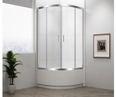 Polysan Selma čtvrtkruhová Sprchová Zástěna 900x900x1650mm, čiré Sklo