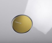 Polysan Mirai Vaničkový Sifon, Průměr 90mm, Dn40, Krytka Zlato Mat