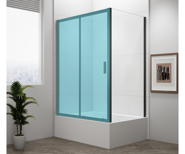 Polysan Deep Black Boční Stěna 900x1650mm, čiré Sklo
