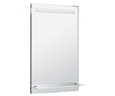 Aqualine Zrcadlo S Led Osvětlením A Policí 50x80cm, Kolébkový Vypínač