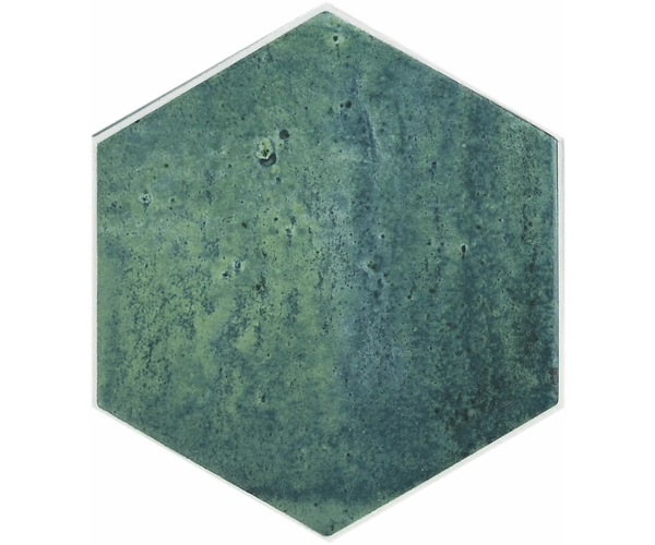 Dlažba jako kámen Ape Sintra Hexa Emerald Green 13,9x16 - zelená