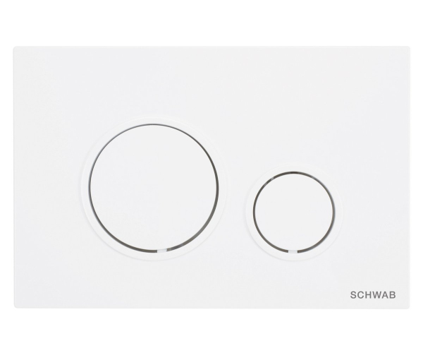 Schwab Vela Ovládací Tlačítko, 247x165mm, Bílá Lesk