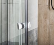 Aqualine Amico Sprchové Dveře Výklopné 1040-1220x1850mm, čiré Sklo