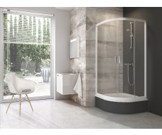 Sprchový kout snížený Blix BLCP4 Sabina - BLCP4 Sabina 90x90, bílá+transparent