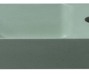 Sapho Piccolino Betonové Umývátko 30,8x17cm, Baterie Vpravo, Zelená Mat