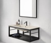 Gsi Pura Konstrukce Pod Umyvadlo 82x46cm, černá Mat