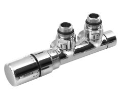 Sapho Twin Připojovací Sada Ventilů Termostatická Pro Středové Připojení, Levá, Chrom