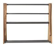 Aqualine Cikcak Skládací Stojan Na Ručníky 73x97x39cm, Jasan
