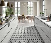 Retro dlažba Elios Deco Anthology Original D Grey 20x20