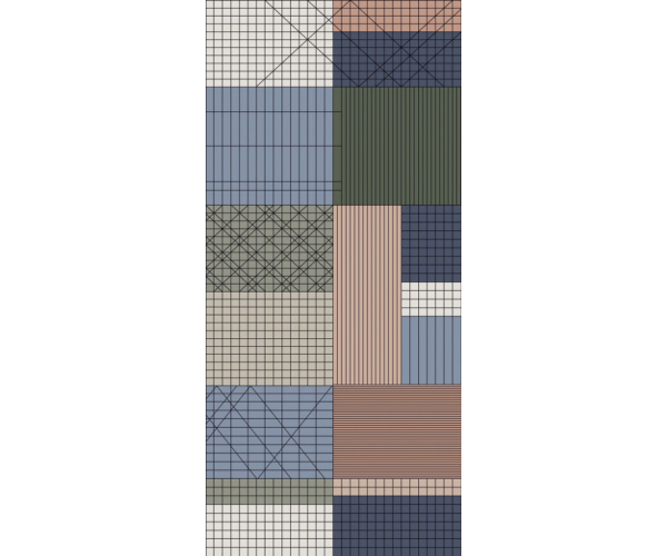 Vzorovaný dekor APE Atelier Decor Pattern II 120x260 Rett.