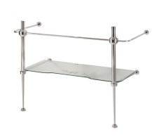 Kerasan Waldorf Konstrukce Pro Umyvadlo 80cm Se Skleněnou Policí, Chrom