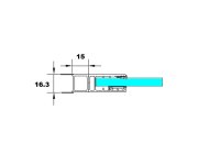 Polysan Globe Rozšiřovací Profil 15mm, černá Mat