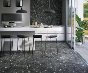 Dlažba jako terrazzo Codicer Sonar Dark 66x66 - antracitová