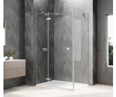 Polysan Globe Chrome Obdélníkový Sprchový Kout 900x800mm, čiré Sklo, Levé