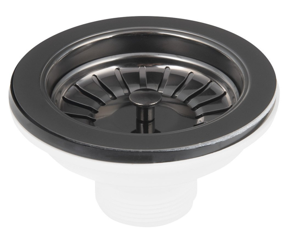 Bruckner Dřezová Výpust 6/4", Nerez/gun Metal