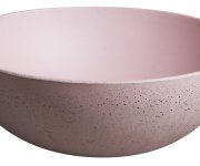 Sapho Formigo Betonové Umyvadlo Na Desku, ø 39cm, Růžová Mat