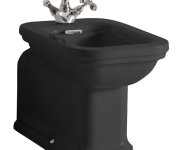 Kerasan Waldorf Bidet Stojící 37x65cm, černá Mat