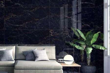 Zajímavý černý obklad jako mramor Deceram I Marmi Gold Marquina 60x120