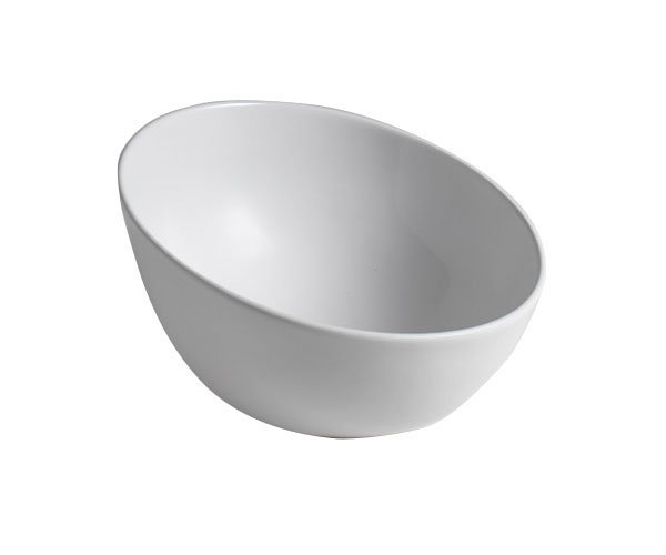 Sapho Dome Obliquo Keramické Umyvadlo Na Desku Vysoké, ø 44,5cm, Bílá